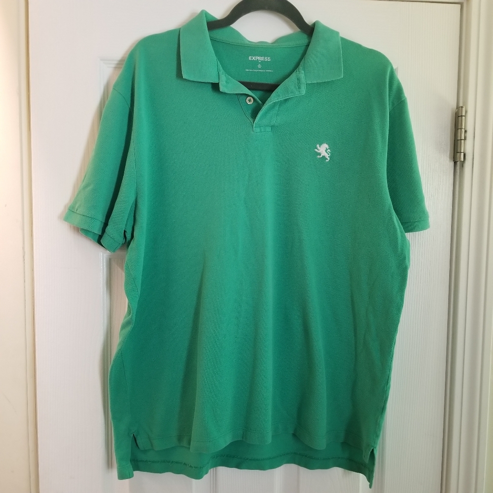 Express Green Polo Shirt XL